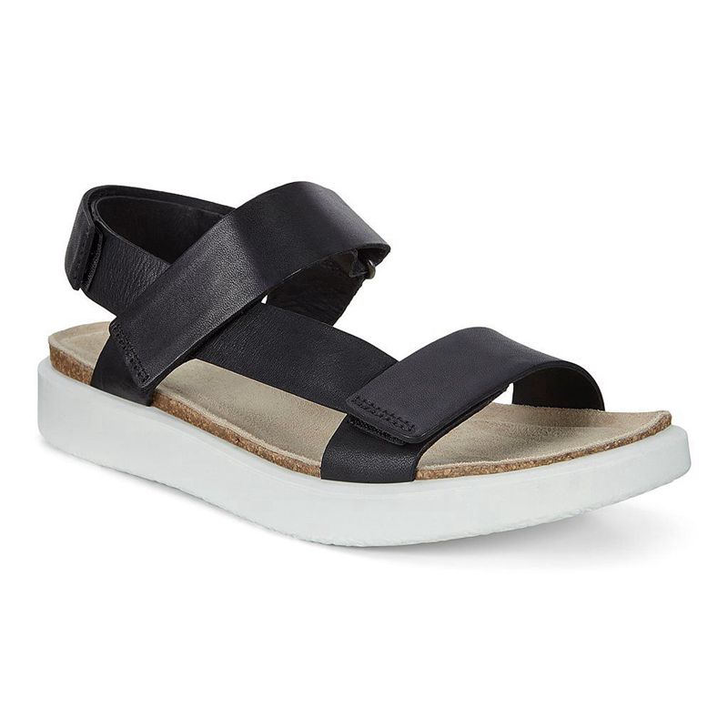 Sandalias Ecco Corksphere Para Mujer,Negras,368921-YVN